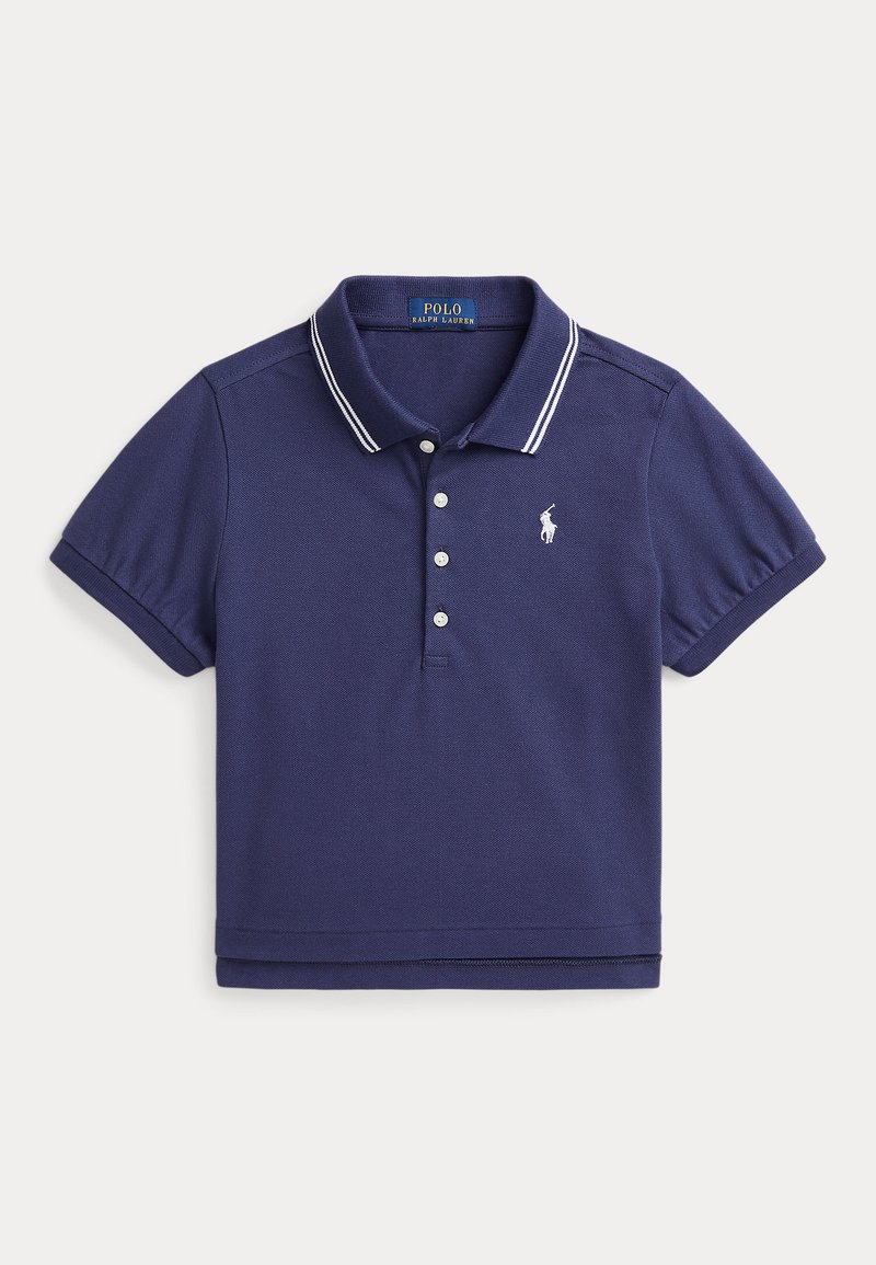 Polo Ralph Lauren - STRETCH MESH CROP POLO SHIRT - Polo - boathouse navy/white, Ampliar