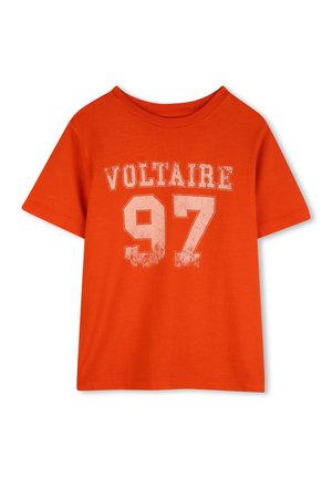 KURZÄRMELIGES  - T-shirt imprimé - sepia