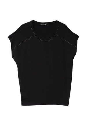 Breal, BREAL BREAL ZWEIFARBIGES T-SHIRT MIT KURZEN ÄRMELN - T-shirt basique - noir