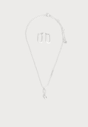 DKNY, BOX LOGO TEARDROP SET - Collier - silver-coloured