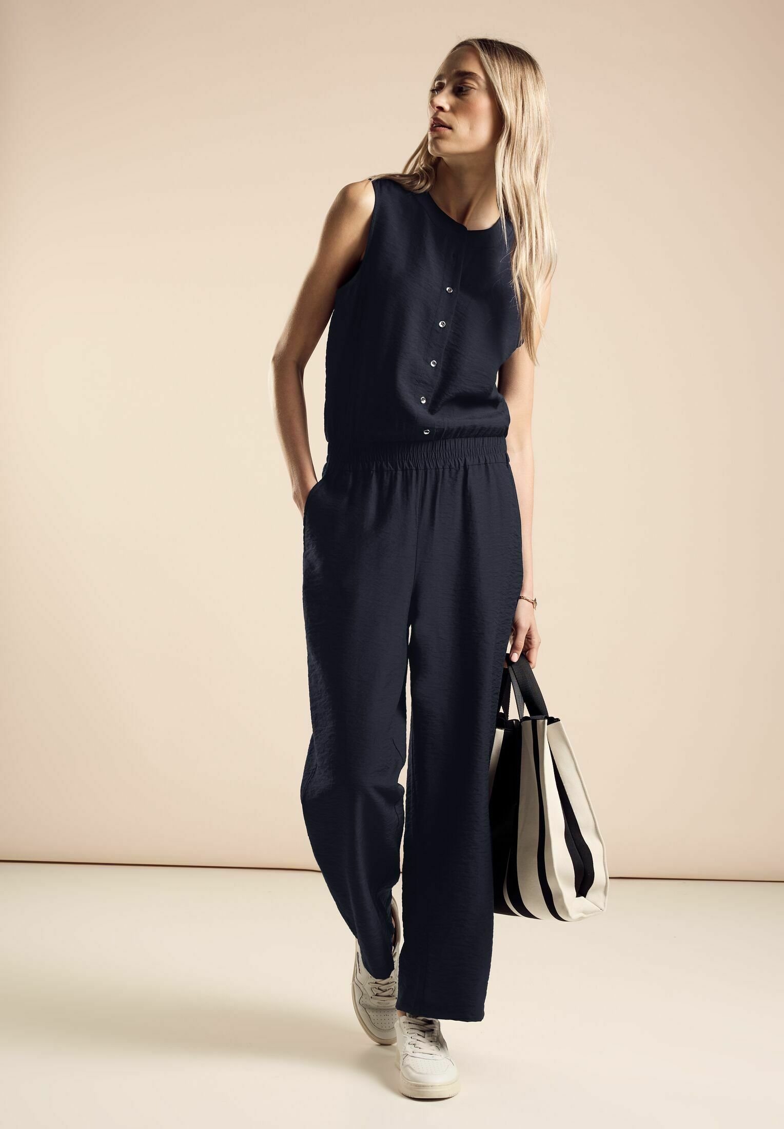 Street One Jumpsuit - blau/dark blue - Zalando