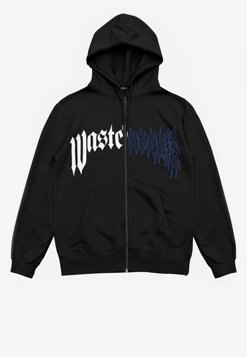 Wasted Paris HOODIE ZIP DARK PITCHER UNISEX - Zip-up sweatshirt - black -  Zalando.ie