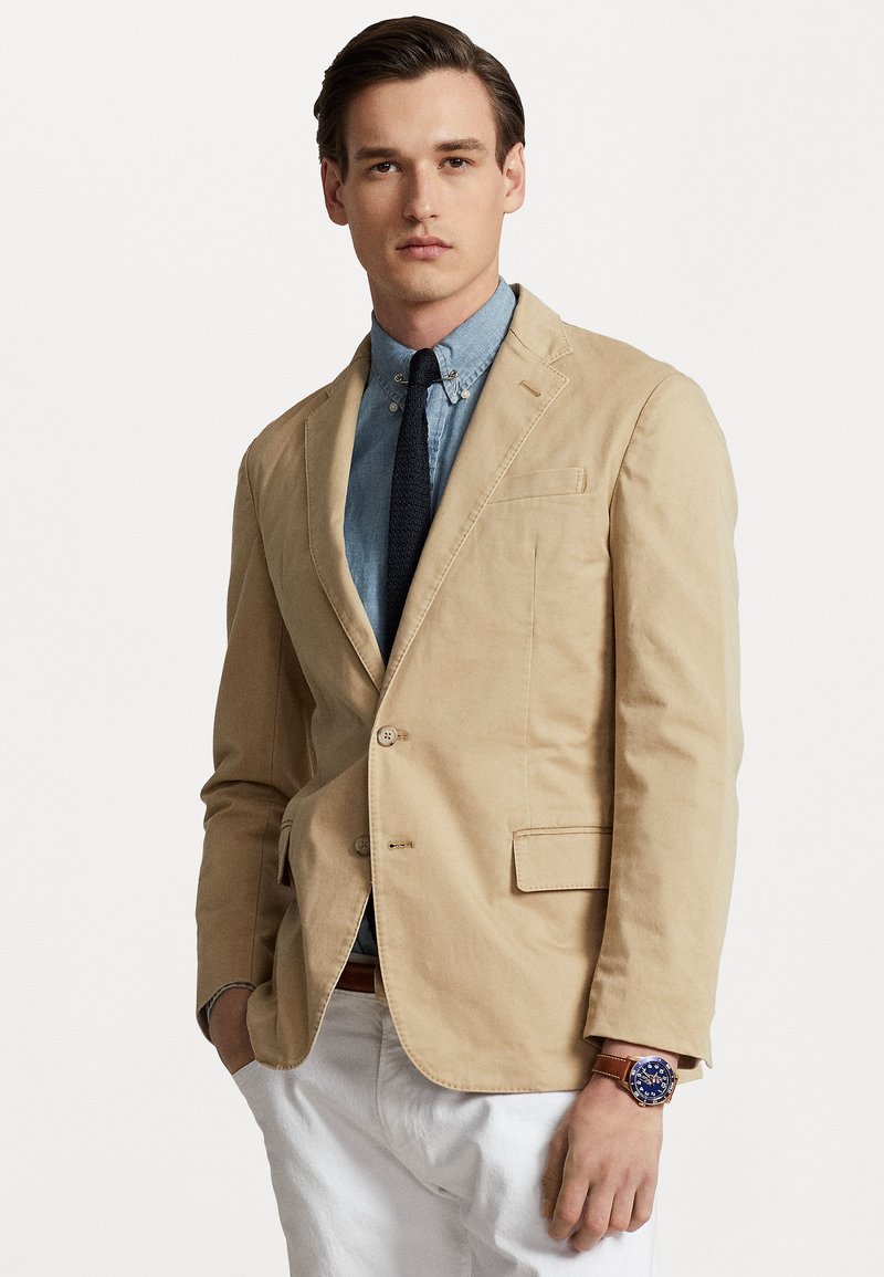 Polo Ralph Lauren POLO MODERN STRETCH CHINO SUIT JACKET - Bleizers - monument tan