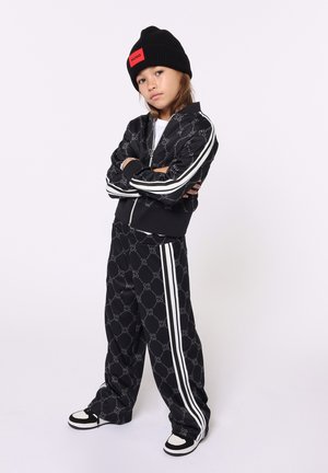 HUGO Kids Sweater met rits - black