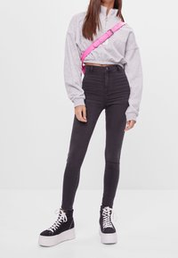 Bershka Jeggings - dark grey