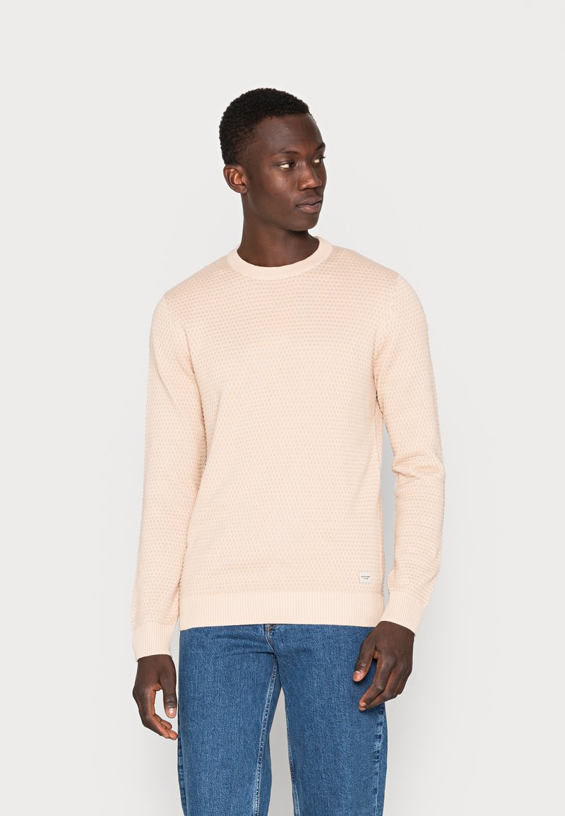Jack & Jones JJEATLAS CREW NECK NOOS Jersey de punto oatmeal/beige