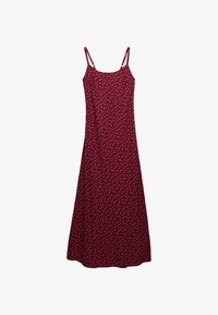 Valgt, bordeaux red ditsy floral