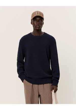 ERROL ROUNDNECK - Stickad tröja - dark navy