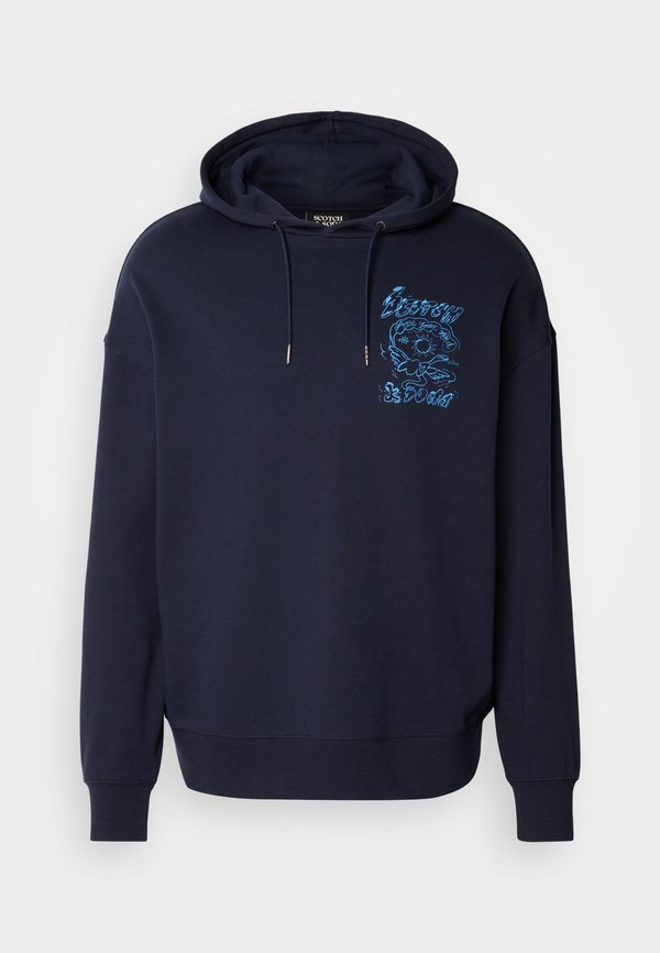 EMBROIDERED ARTWORK HOODIE - Sweatshirt - night3