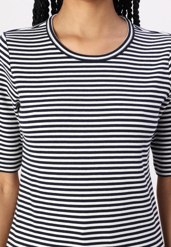 STRIPED CREW NECK - Print T-shirt3