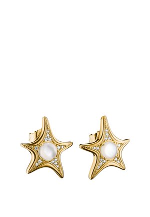 THOMAS SABO, OHRSTECKER SEESTERN - Ohrringe - gelbgoldfarben, weiß