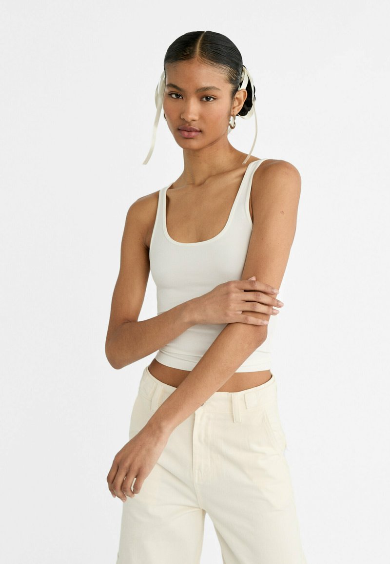 SLFdelia Strap Top B - Bright White