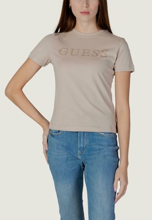 Camiseta estampada - beige