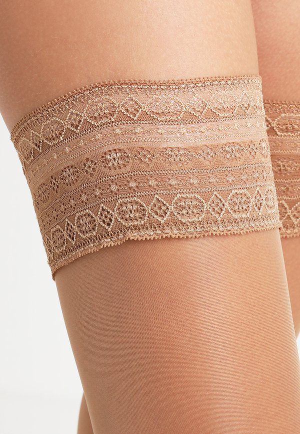 15 DENIER STAY UPS TRANSPARENT - Over-the-knee socks - powder2