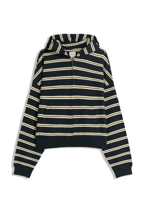STRIPED - Sweater met rits - royal blue