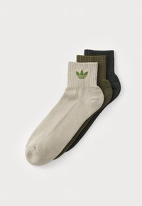 MID ANKLE UNISEX 3 PACK - Socks - medium dark khaki/wonder beige/legend earth
