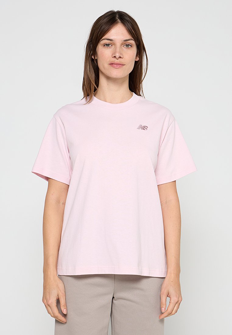 New Balance T-shirt basic donkerroze