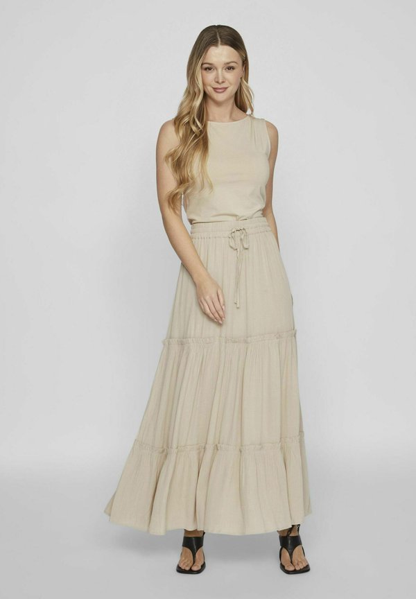 VIMESA MAXI SKIRT - Maxi skirt - feather gray3