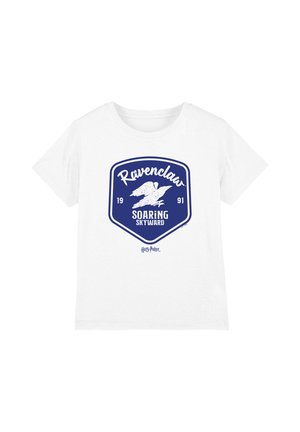 Harry Potter, HARRY POTTER RAVENCLAW SOARING SKYWARD BADGE UNISEX - Print T-shirt - white