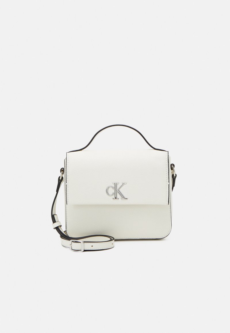 Calvin Klein Jeans MINIMAL MONOGRAM BOXY FLAP Handbag ivory/off