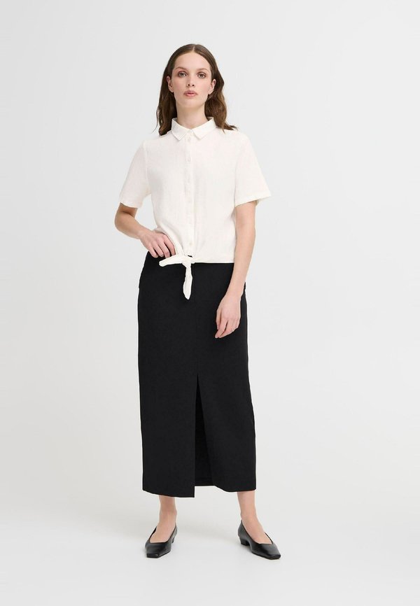 IHLINNO - Button-down blouse - cloud dancer2