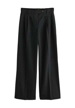 Next, TAILORED TRIPLE PLEAT WIDE LEG TROUSERS - Trousers - black