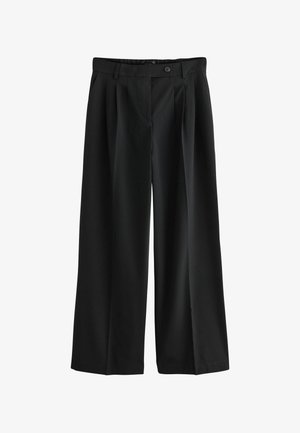 Next, TAILORED TRIPLE PLEAT WIDE LEG TROUSERS - Trousers - black