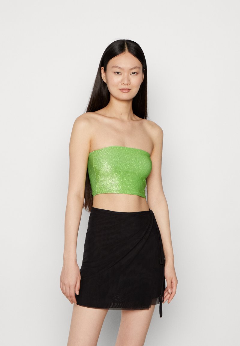 Gina Tricot GLITTER TUBE Top green Zalando.ie