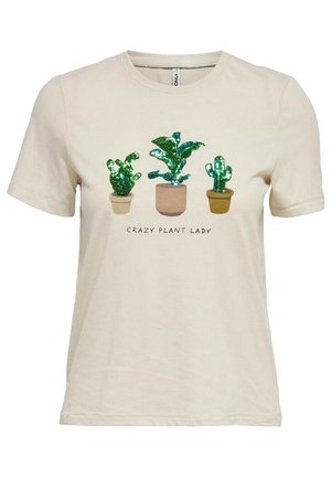 ONLY T-shirt imprimé - beige