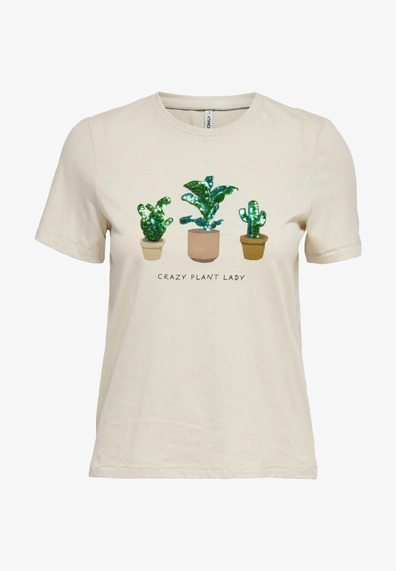 ONLY T-shirt imprimé - beige