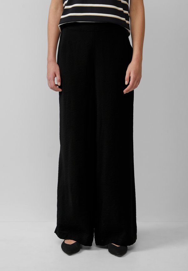 WIDE IM MIT ELASTIKBUND - Stoffhose - schwarz