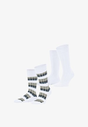 Esprit, URBAN RIB 2 PACK SOCKEN - Chaussettes - white