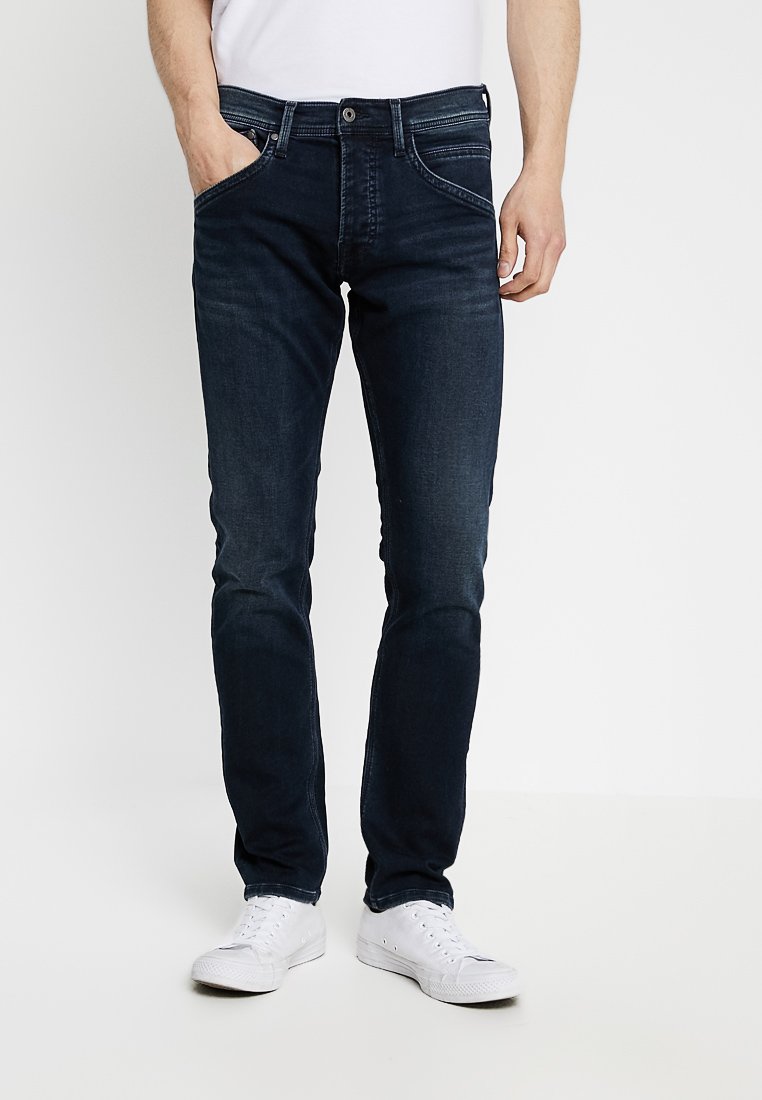 Jeans TRACK GYMDIGO - Vaqueros slim fit - black used gymdigo/denim negro - Zalando.es