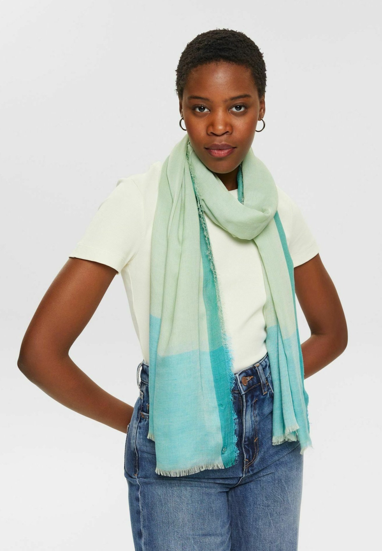 aqua scarves