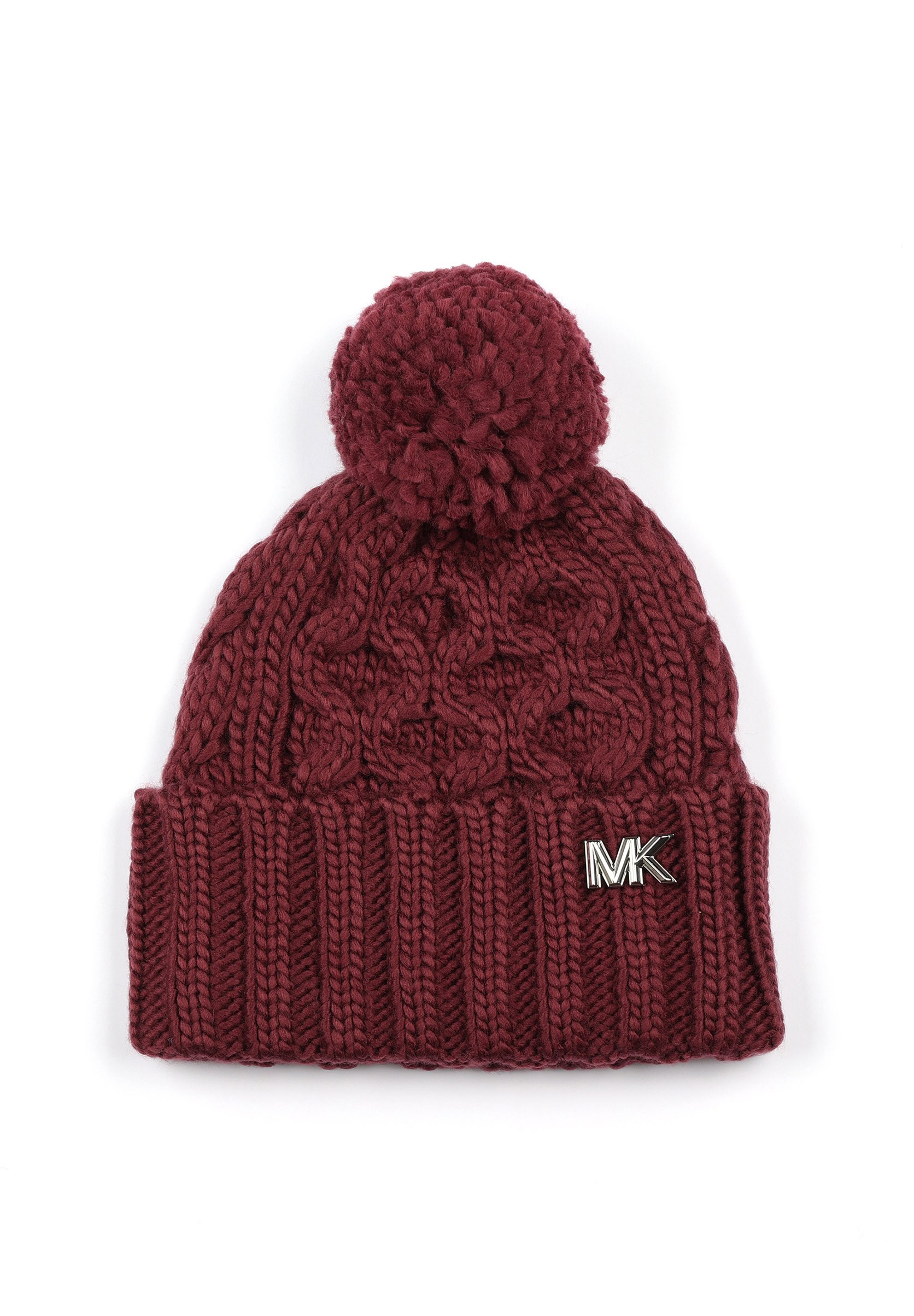 MICHAEL Michael Kors SELF POM - Beanie - dark red - Zalando.ie
