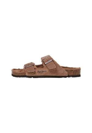 Slip-on sandaler - nut brown