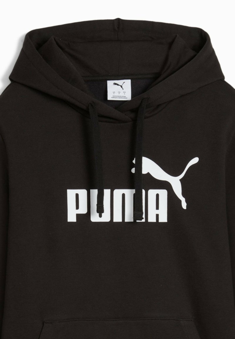 Puma ESSENTIALS LOGO COMFORT - Mikina s kapucí - black