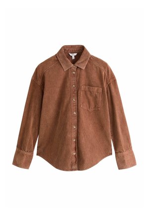 Next, PETITE FIT - WASHED CORDUROY SHIRT - Nööpidega pluus - tan brown