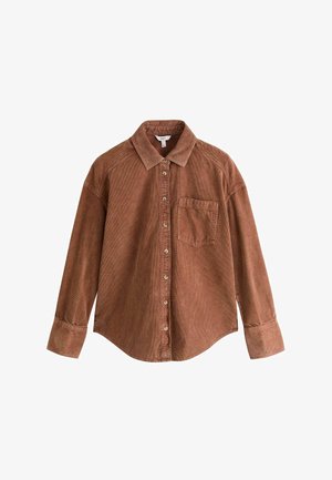 Next, PETITE FIT - WASHED CORDUROY SHIRT - Nööpidega pluus - tan brown