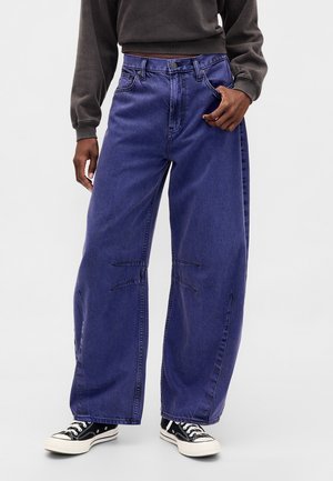 PURPLE BARREL - Baggy fit teksad - blue iris