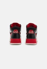 EA7 Emporio Armani NEW BASKET MID SUMMER UNISEX - Sneakers alte - white/black/racing red
