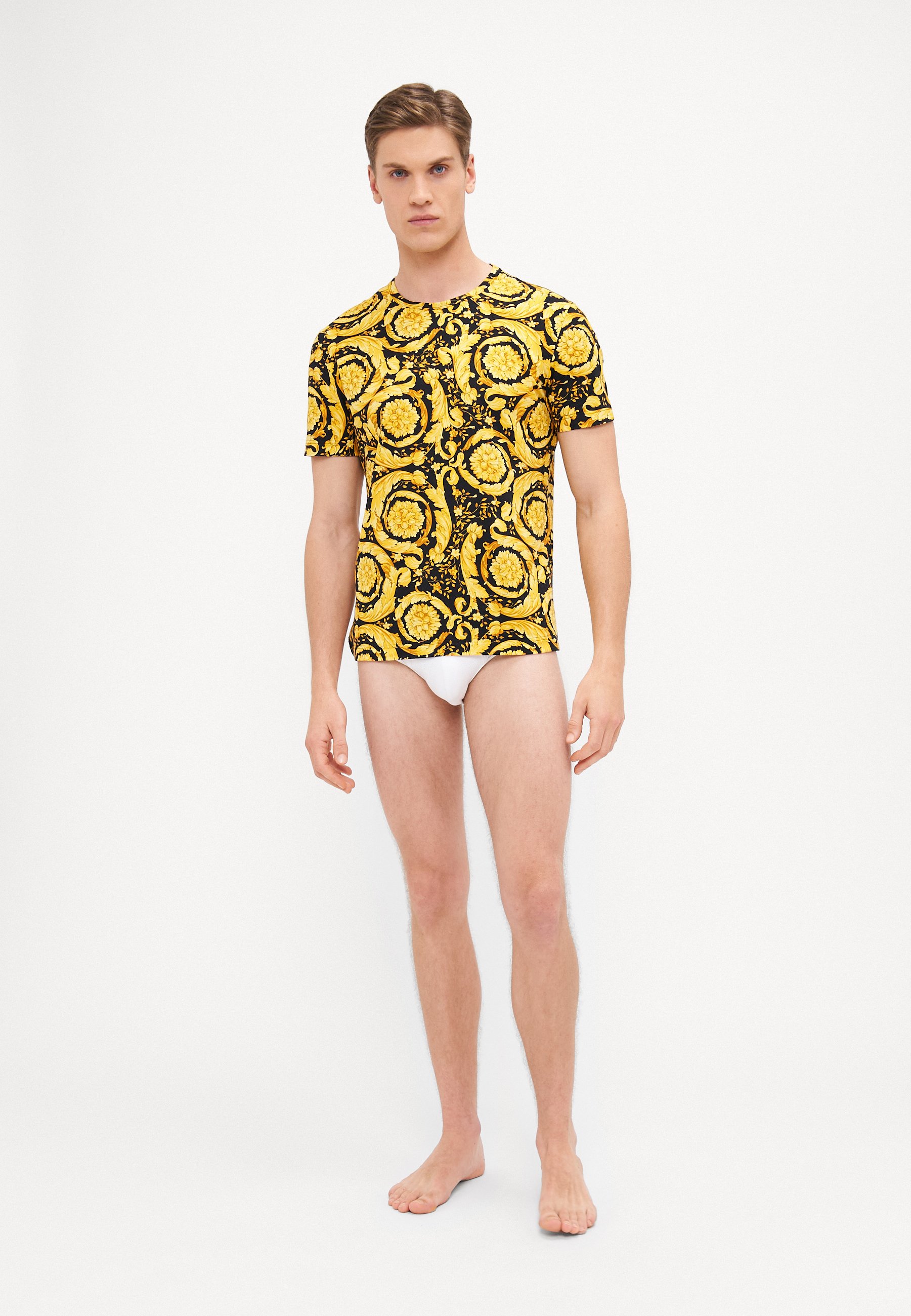Versace UNDERWEAR BAROCCO ALL OVER NEW LOGO - Undershirt