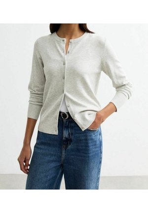 Strickjacke - light grey