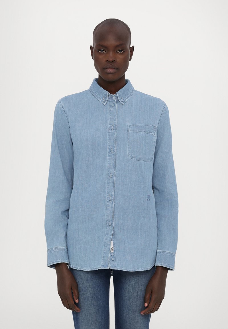 Proenza Schouler White Label - FRANCIS - Blusa - light wash, Ampliar