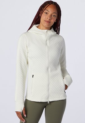 Sweater met rits - sea salt heather