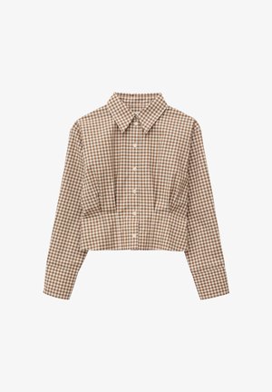 & OTHER STORIES, & OTHER STORIES TAPERED SHIRT - Nööpidega pluus - brown