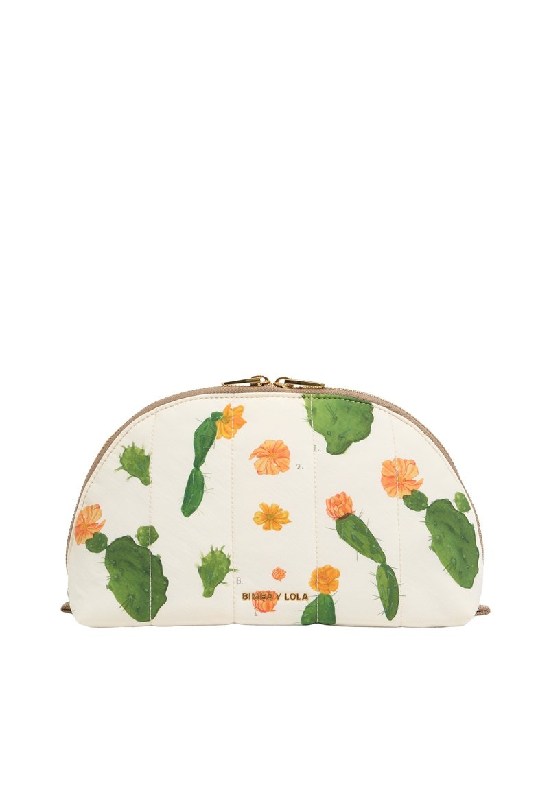 Bimba Y Lola MEDIALUNA GRANDE CACTUS - Toiletti-/meikkilaukku - cactus mini marfil
