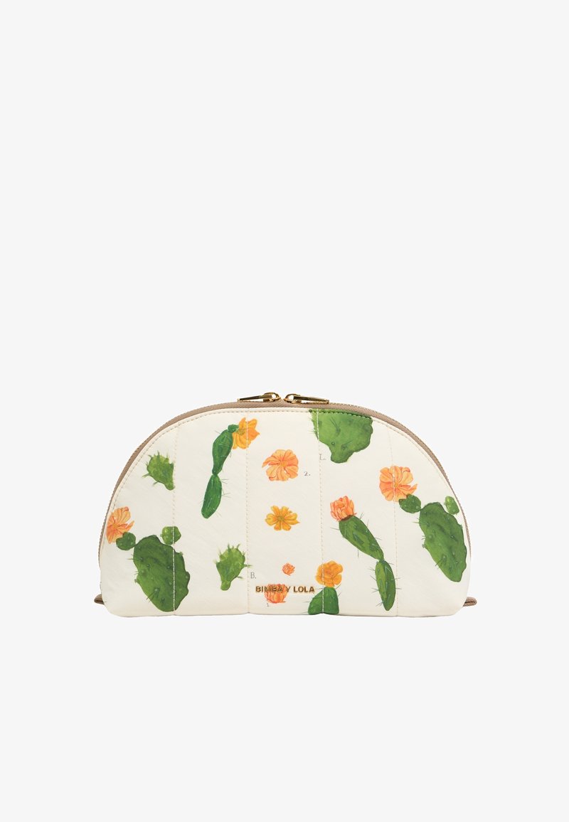 Bimba Y Lola MEDIALUNA GRANDE CACTUS - Toiletti-/meikkilaukku - cactus mini marfil