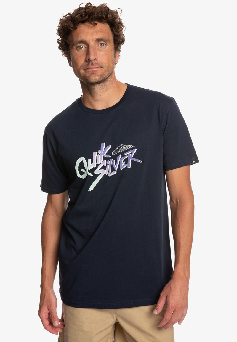 Quiksilver Signature Move Tshirt imprimé navy blazer/gris foncé