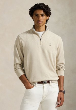 LUXURY JERSEY QUARTER-ZIP PULLOVER - Sweatshirt - expedition dune heather